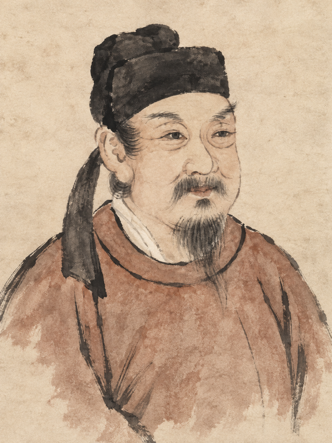 刘禹锡古风人物画像
